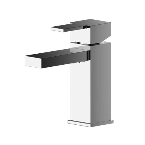 Additional image for Mini Basin Mixer Tap With Push Button Waste (Chrome).