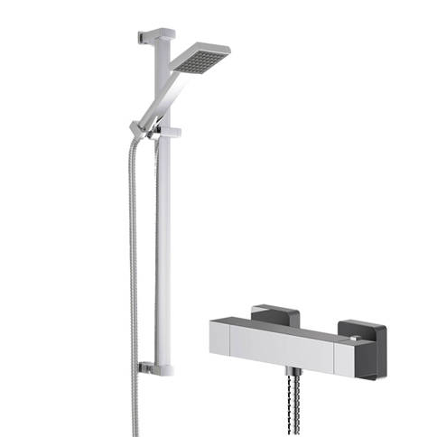 Additional image for Thermostatic Bar Shower Valve With Slide Rail Kit (Chrome).