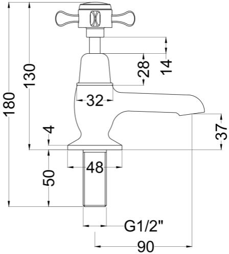 Additional image for Basin Taps (Pair, Chrome).