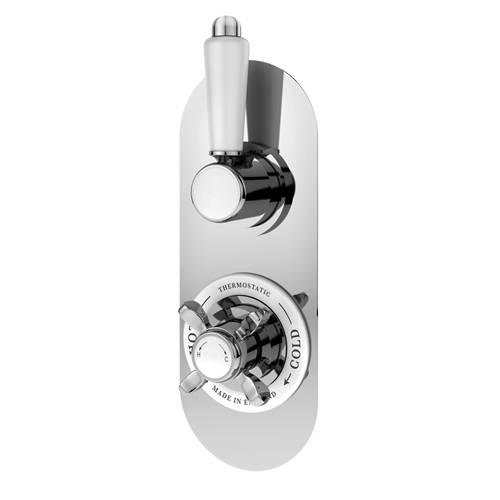 Additional image for Concealed Thermostatic Shower Valve (2 Outlet, Chrome).