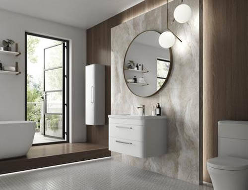 Additional image for Wall Hung Vanity Unit & Basin 600mm (Pure White).