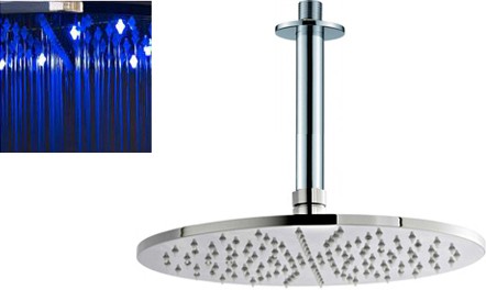 Additional image for Round LED Shower Head With Ceiling Arm (300mm).