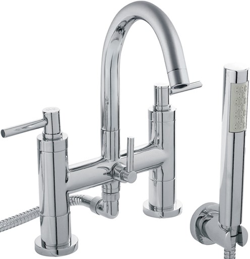Additional image for Bath Shower Mixer Tap, Small Spout & Lever Handles.