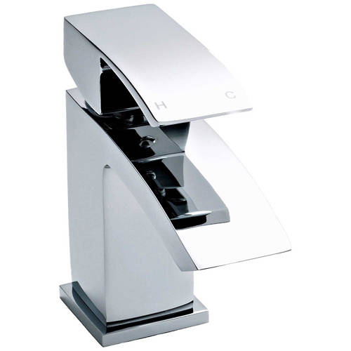 Additional image for Mono Basin Mixer Tap With Push Button Waste (Chrome).