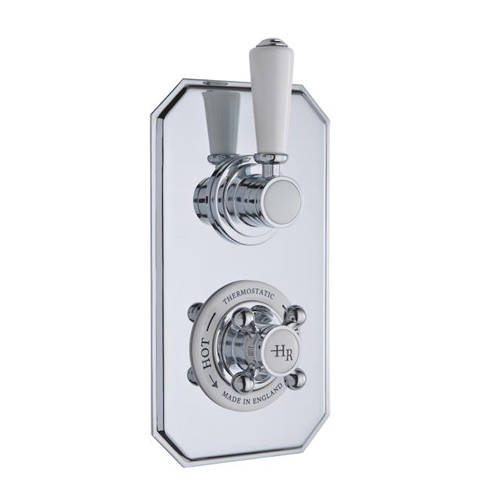 Additional image for Thermostatic Shower Valve With White Handle (1 Way).
