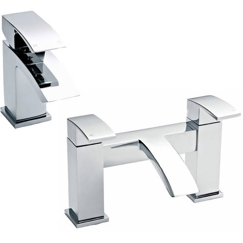 Additional image for Basin & Bath Filler Tap Pack (Chrome).