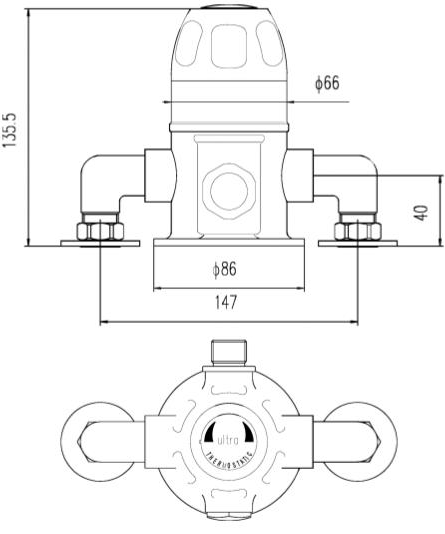 Additional image for Exposed Sequential Thermostatic Shower Valve (1 Outlet).