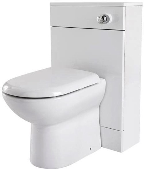 Additional image for 600mm Vanity Unit Suite With BTW Unit, Pan & Seat (White).