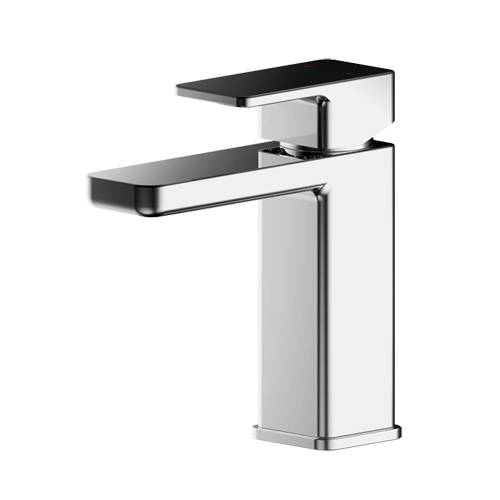 Additional image for Basin Mixer Tap With Push Button Waste (Chrome).