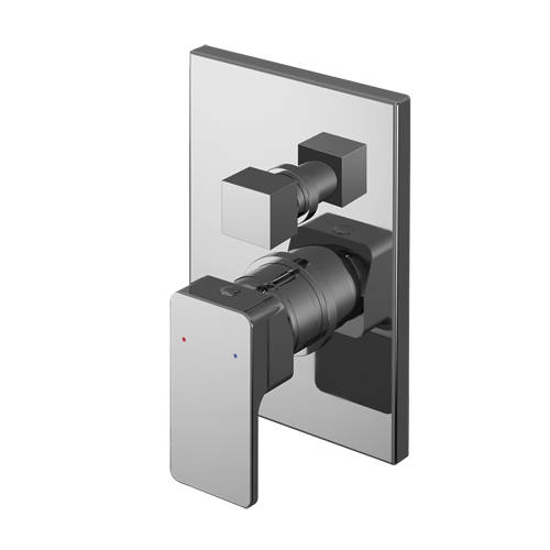 Additional image for Concealed Manual Shower Valve (2 Outlets, Chrome).