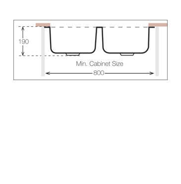 Additional image for Double Kitchen Sink (740/440mm, S Steel).