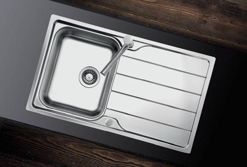 Additional image for Flush Mount Kitchen Sink (860/500mm, S Steel, LH).