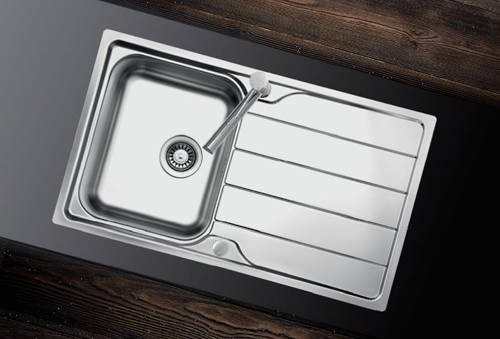 Additional image for Inset Slim Top Kitchen Sink (860/500mm, S Steel, LH).