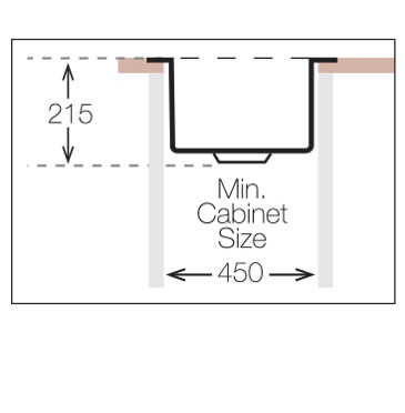 Additional image for Inset Slim-Top Kitchen Sink (400/400mm, S Steel).