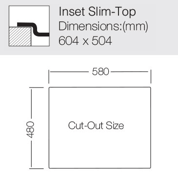 Additional image for Inset Slim-Top Kitchen Sink (600/500mm, S Steel).