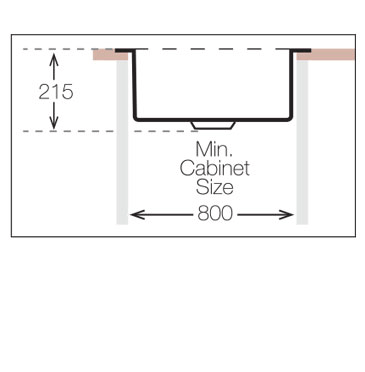 Additional image for Inset Slim-Top Kitchen Sink (745/400mm, S Steel).