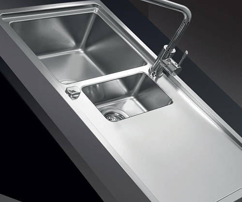 Additional image for Flush Mount Kitchen Sink (1000/500mm, S Steel, LH).
