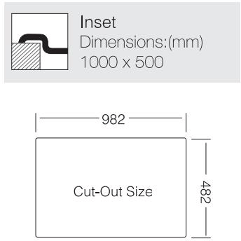 Additional image for Inset Kitchen Sink (1000/500mm, S Steel, RH).