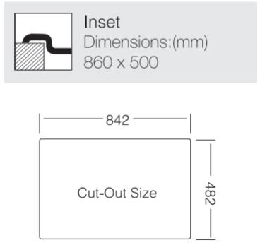 Additional image for Inset Kitchen Sink (860/500mm, S Steel, LH).