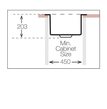 Additional image for Inset Slim Top Kitchen Sink (440/440mm, Titanium).