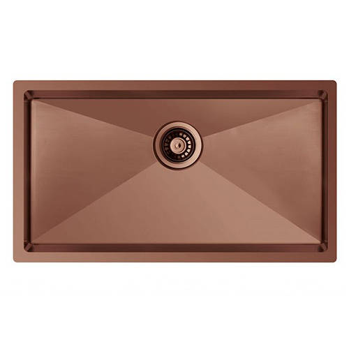 Additional image for Flush Mount Kitchen Sink (785/440mm, Rose Gold).