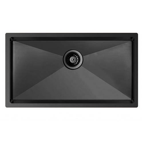 Additional image for Inset Slim Top Kitchen Sink (785/440mm, Black).