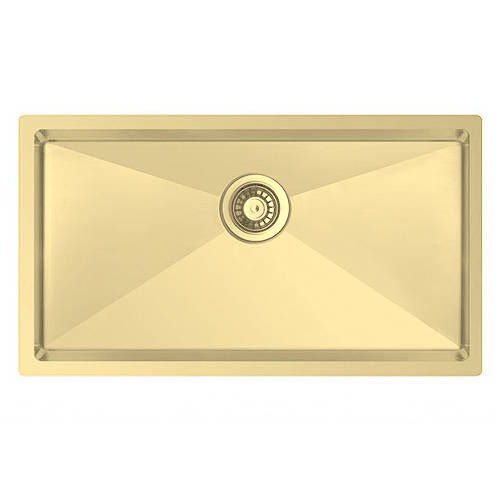 Additional image for Undermount Kitchen Sink (785/440mm, Gold).