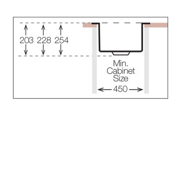 Additional image for Undermount Kitchen Sink (440/440mm, S Steel).