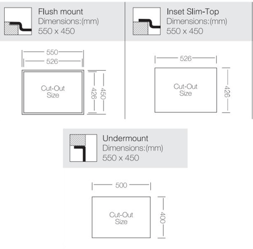 Additional image for Inset Slim Top Kitchen Sink (550/450mm, S Steel).