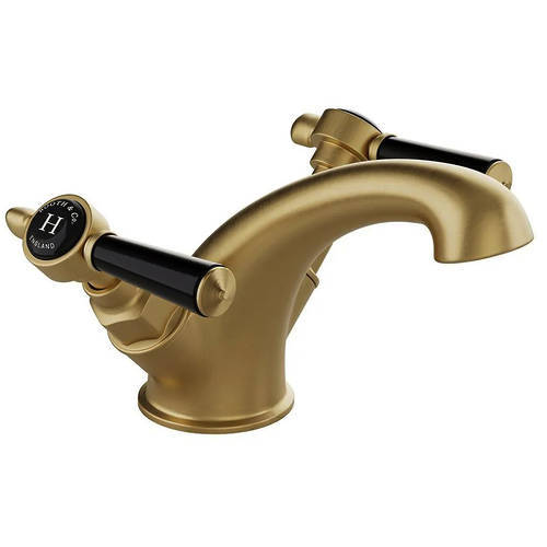 Additional image for Mono Basin & Bidet Tap Pack With Lever Handles (Brushed Brass).
