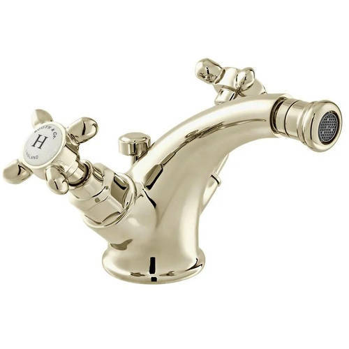 Additional image for Mono Basin & Bidet Tap Pack With Crosshead Handles (Bright Nickel).