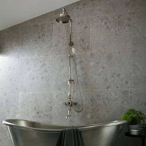 Additional image for Thermostatic Shower Column With 3 Outlets (Bright Nickel).