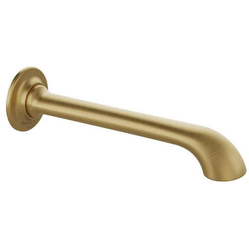Additional image for Thermostatic Shower Valve With Mini Kit, Head & Bath Spout (Brushed Brass).