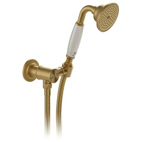 Additional image for Thermostatic Shower Valve With Mini Shower Kit (Brushed Brass).