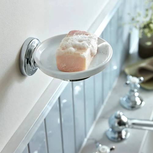 Additional image for Traditional Soap Dish & Holder (Chrome).