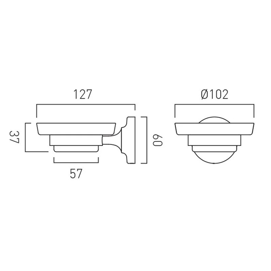 Additional image for Traditional Soap Dish & Holder (Chrome).