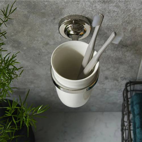 Additional image for Traditional Tumbler & Holder (Bright Nickel).