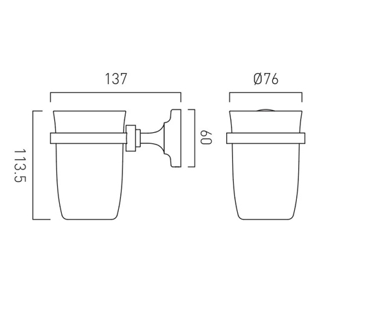Additional image for Traditional Tumbler & Holder (Bright Nickel).