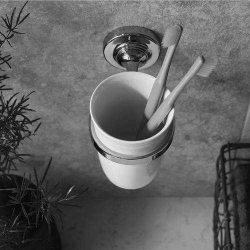 Additional image for Traditional Tumbler & Holder (Chrome).