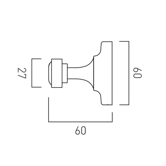Additional image for Robe Hook (Chrome).