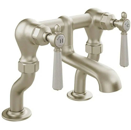 Additional image for Bath Filler Tap With Lever Handles (Brushed Nickel).