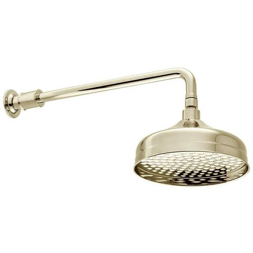 Additional image for Traditional Shower Head & Arm (200mm, Bright Nickel).