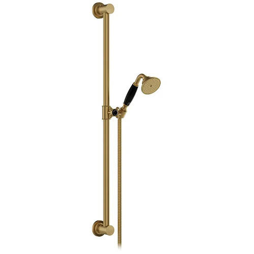 Additional image for Slide rail shower kit (Brushed Brass).