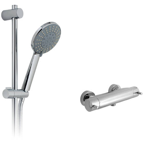 Additional image for Celsius 3/4" Thermostatic Shower Pack (Chrome).