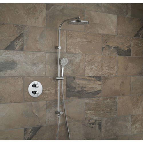 Additional image for Thermostatic Shower Set With Rigid Riser Kit.