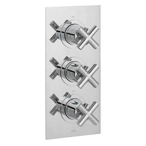 Additional image for Thermostatic Shower Valve With 2 Outlets (Chrome).