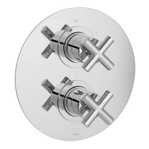 Additional image for Thermostatic Shower Valve With 3 Outlets (Chrome).