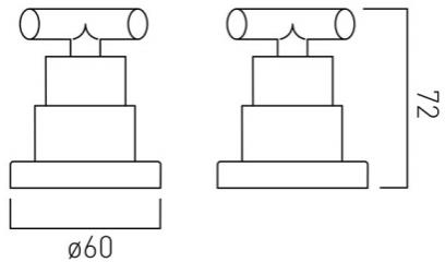 Additional image for Deck Mounted Stop Valves (Chrome).