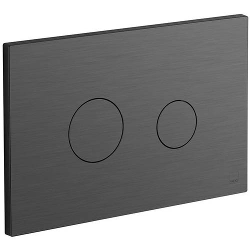 Additional image for Flush Plate With Round Buttons (Brushed Gunmetal).