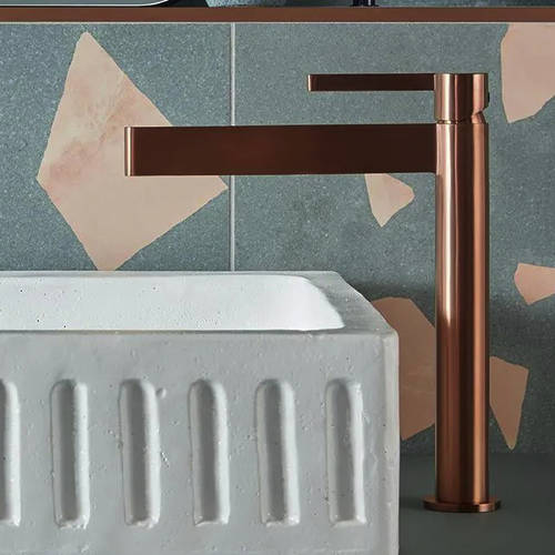 Additional image for Tall Basin Mixer Tap (Brushed Bronze).